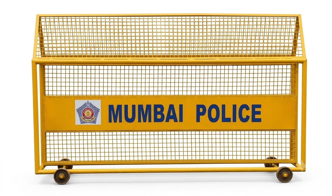 Mumbai Police Barricade